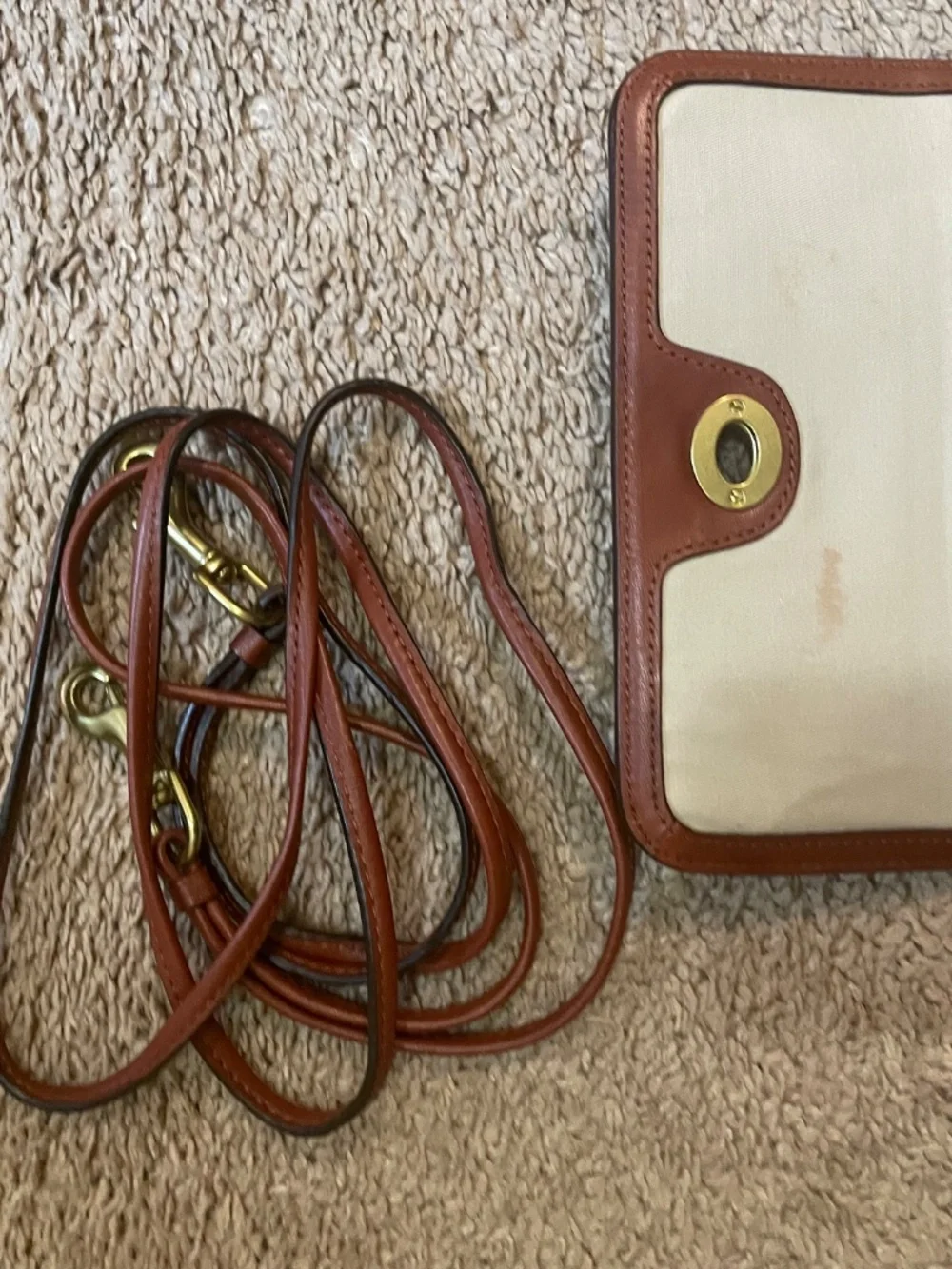 Coach Penny Legacy Leather Crossbody Turnlock
